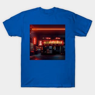 Cyberpunk Tokyo Ramen Shop T-Shirt